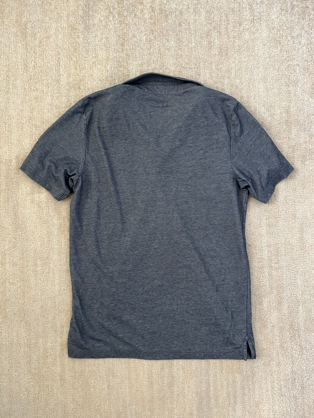 Travis Mathew Pima Cotton Blue Short Sleeve Polo Shirt Top M - Picture 4 of 8